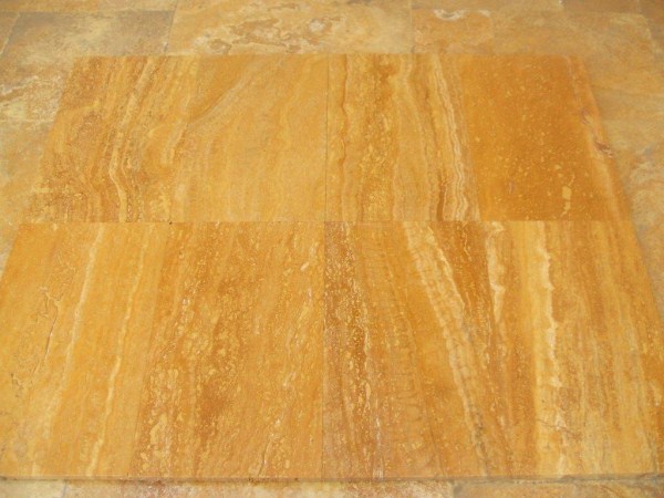 Yellow Travertine Vein Cut